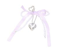 Ddujbtp Abalorio único en forma de corazón para bolsos, llavero, perlas, bolso, colgante, accesorios decorativos para uso diario, Purple, Organizador de bolsas