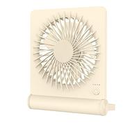 Ddujbtp Batería recargable de 2000 mAh, potente ventilador de mesa pequeño, ventiladores eléctricos de refrigeración silenciosos para dormitorio, oficina, viajes al aire libre, ventilador eléctrico