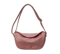 Ddujbtp Bolsa de hombro de color sólido para mujer, bolsa cruzada casual de piel sintética para ir de compras y citas, Pink, Organizador de bolsas