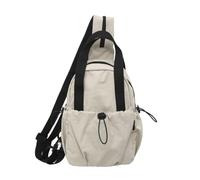 Ddujbtp Bolso bandolera convertible para mujer y hombre, mochila cruzada para el hombro, mochila de pecho con correa de cremallera para senderismo, White, Organizador de bolsas