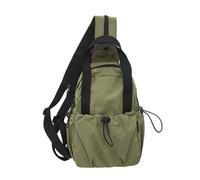 Ddujbtp Bolso bandolera convertible para mujer y hombre, mochila cruzada para hombro, mochila de pecho con correa de cremallera para senderismo, Verde militar, Organizador de bolsas