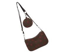 Ddujbtp Bolso bandolera de pana de gran capacidad para el trabajo y la escuela, bolso cruzado de pana para las axilas, Khaki, Organizador de bolsas