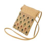 Ddujbtp Bolso bandolera pequeño para mujer, monedero, estampado de flores, bolso de mensajero, elegante bolsa de teléfono para viajes diarios, pluma, Organizador de bolsas