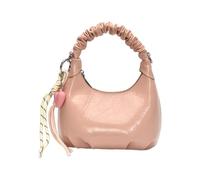 Ddujbtp Bolso bandolera retro de piel sintética con correa ajustable, diseño fruncido, interior espacioso para uso diario, Pink, Organizador de bolsas