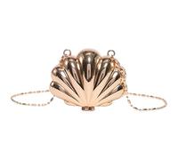 Ddujbtp Bolso cruzado pequeño de moda con forma de lápiz labial con cadena dorada para mujer, bolso de hombro único de noche acrílico, Gold, Organizador de bolsas