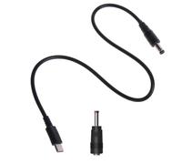 Ddujbtp Cable de alimentación USB C a 5,5 x 2,1 mm, 3,5 x 1,35 mm, para pantallas LCD y radios de transmisión, cable de voltaje múltiple