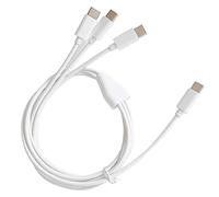 Ddujbtp Cable de carga múltiple USB C 3 en 1, adaptador de cable de carga con cable conector tipo C para teléfono