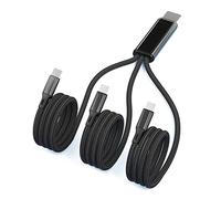 Ddujbtp Cable USB C a USB C Multi tipo C a 3 puertos tipo C, 5 V, 2 A, cable de carga rápida para 3 teléfonos
