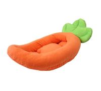 Ddujbtp Cama para mascotas con cojín desmontable, mango suave, hermosa cama de dibujos animados de zanahoria, sofá para perro, cojín desmontable