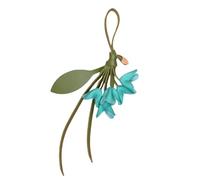 Ddujbtp Colgante de flor artificial de Osmanthus ligero para colgar en la bolsa, decoración para llevar a diario, esencial y versátil adorno de piel sintética, azul, Talla única