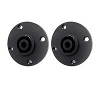 Ddujbtp Conector de montaje en panel de 4 pines para diseño de alta fidelidad, amplificador de bloqueo giratorio, convertidor Speakon Socket