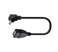 Ddujbtp Convertidor compacto de USB a USB de 480 Mbps de transferencia de datos rápida y compatibilidad universal para teléfonos inteligentes, cámaras, convertidor OTG en ángulo