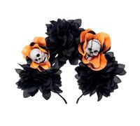 Ddujbtp Corona de rosas mexicanas, diadema de flores, diadema de esqueleto floral, diadema de Halloween, Dias Des Los Muerto, disfraz de fiesta