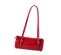 Ddujbtp Elegante bolso de mano de almohada para mujer, bolso de hombro de poliuretano suave, espacioso interior para axilas, bolsa para axilas, Red, Organizador de bolsas