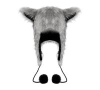 Ddujbtp Gorro de felpa con orejas de gato para invierno, cálido tocado para cosplay, juegos de rol, orejeras peludas para invierno al aire libre, sombrero de juego de rol