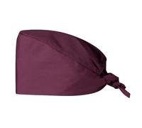 Ddujbtp Gorro quirúrgico de hospital, uniforme médico, enfermera, dentista, sala de operaciones, hombres, mujeres, novios, enfermería, trabajo, exfoliante para mujeres, Burdeos, Talla única