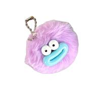 Ddujbtp Lindo llavero con forma de boca de salchicha, bolas peludas, con colgante de bolas de felpa suave, bolsa de regalo, accesorio de moda, Purple, Organizador de bolsas