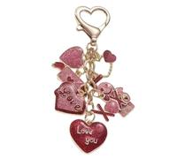 Ddujbtp Llavero con lentejuelas de corazón con borlas de mariposa para bolso de moda, accesorio ligero y práctico colgante de bolsa, estilo 1, Organizador de bolsas