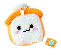 Ddujbtp Llavero creativo de bolsillo con diseño de camarones y sushi para amantes de la comida y coleccionistas, Orange, Organizador de bolsas