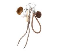 Ddujbtp Llavero de cuerda trenzada para bolsa de béisbol, colgante de mochila, accesorios para bolso, decoración de bolso, regalos, Color café, Organizador de bolsas