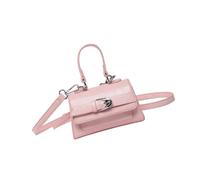 Ddujbtp Mini bolso cruzado cuadrado retro 2025 de piel sintética con correa ajustable, bolso multifuncional para mujer, Pink, Organizador de bolsas