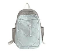 Ddujbtp Mochila de color de contraste de moda para estudiantes de escuela, bolsa de laptop de gran capacidad, mochila de viaje con cordón elástico, Blue, S, Organizador de bolsas