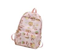 Ddujbtp Mochila de gran capacidad para laptop, mochila informal para estudiantes, mochila escolar de dibujos animados, mochila Capybara, bolsa de viaje para adolescentes, Pink, Organizador de bolsas