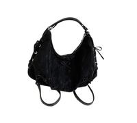 Ddujbtp Mochila de moda de piel sintética, bolsa de hombro convertible para axilas, bolso de mano de gran capacidad para mujeres elegantes, Black, Organizador de bolsas