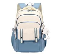 Ddujbtp Mochila de nailon de moda para adolescentes, mochila simple de viaje y escuela con interior espacioso, mochila casual, Blue, Organizador de bolsas