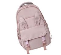 Ddujbtp Mochila de nailon para laptop de gran capacidad, mochila escolar informal para estudiantes universitarios, Pink, Organizador de bolsas
