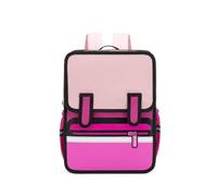 Ddujbtp Mochila escolar con diseño de dibujos animados 3D para niños y niñas, práctica, mochila informal para la escuela y viajes, Pink, Organizador de bolsas