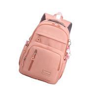 Ddujbtp Mochila escolar de gran capacidad para estudiantes de secundaria y secundaria, mochila estética de nailon, correa cómoda, Orange, Organizador de bolsas