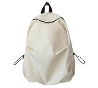 Ddujbtp Mochila escolar de nailon para laptop para estudiantes universitarios y entusiastas del gimnasio, bolsas simples para libros, mochilas de gran capacidad, White, Organizador de bolsas