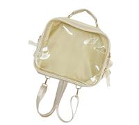 Ddujbtp Mochila Itabag de gran capacidad para estudiantes japoneses, bolsa de hombro cruzada con asa superior, beige, Organizador de bolsas