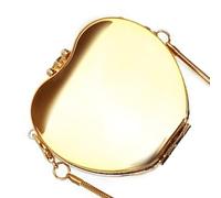 Ddujbtp Pequeña bolsa de maquillaje acrílica con acabado dorado, versátil bolso cruzado para mujeres y niñas a la moda, Gold, Star anise, Organizador de bolsas