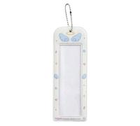 Ddujbtp Portatarjetas fotográficas de PVC con patrón decorativo de dibujos animados transparente para exhibición de tarjetas fotográficas, angel, Organizador de bolsas