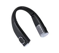 Ddujbtp Ventilador de cuello colgante sin hojas, turbo sin escobillas, sin ruido, ventilador plegable recargable de 3600 mAh para estudiar cocinar tipo C ventilador de cuello de carga