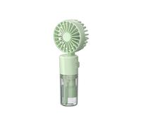 Ddujbtp Ventilador de cuello plegable ajustable de mano, ventilador de nebulización, ventilador recargable para actividades al aire libre, ventilador de cuello manos libres