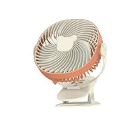 Ddujbtp Ventilador de escritorio USB recargable, funciona con pilas, dispositivo de refrigeración de montaje de abrazadera ajustable para estaciones de trabajo, guardería, tienda de campaña