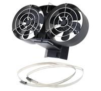 Ddujbtp Ventilador de estufa alimentado por calor de placa modificada que maximiza la eficiencia de tu estufa o estufa, diseño elegante, solución de calefacción para el hogar