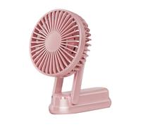 Ddujbtp Ventilador de mano, ventilador de mano recargable, funciona con pilas pequeñas, 46 horas, ventilador de bolsillo plegable por USB, ventilador de bolsillo, 3 velocidades