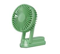 Ddujbtp Ventilador de mano, ventilador de mano recargable, funciona con pilas pequeñas, 46 horas, ventilador de bolsillo plegable por USB, ventilador de bolsillo, 3 velocidades