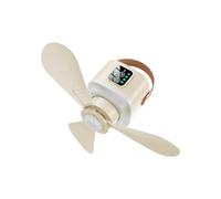 Ddujbtp Ventilador de techo USB con control remoto con luz LED, ventilador colgante portátil de 4 velocidades para tienda de campaña al aire libre