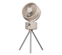 Ddujbtp Ventilador portátil con trípode de 3600 mAh, pantalla digital recargable, ventilador de refrigeración alimentado por USB, para el hogar y la aventura