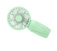 Ddujbtp Ventilador portátil recargable por USB con ventilador de mano de 3 velocidades, ventilador de bolsillo pequeño para oficina, viajes, camping