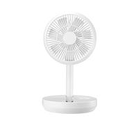 Ddujbtp Ventilador portátil recargable por USB, plegable, telescópico, ventilador de pie para el hogar, camping, aire acondicionado, ventiladores de mesa para dormitorio