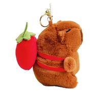 Ddujbtp Zen Capybara - Llavero de felpa con dije para bolso, bolso, accesorios que simbolizan la paz y la suerte para Año Nuevo, 8 estilos, Organizador de bolsas