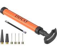 DDUO Bomba de Globo portátil, Kit de Bomba de Aire con Aguja, Boquilla, Manguera de extensión para balones de Baloncesto, fútbol, Voleibol, Waterpolo, Rugby, Ejercicio, Globos inflables