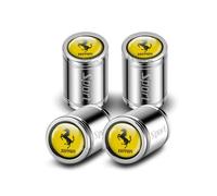 DDVOS Tapones válvula Coche para Ferrari 12Cilindri / 296 / SF90 /F80 /Roma/Purosangue/ F244, Antifugas con Anillo Sellador Sello Presión Tapa para Aire,A Black-B B