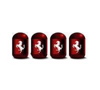 DDVOS Tapones válvula Coche para Ferrari 12Cilindri / 296 / SF90 /F80 /Roma/Purosangue/ F244, Antifugas con Anillo Sellador Sello Presión Tapa para Aire,C Red